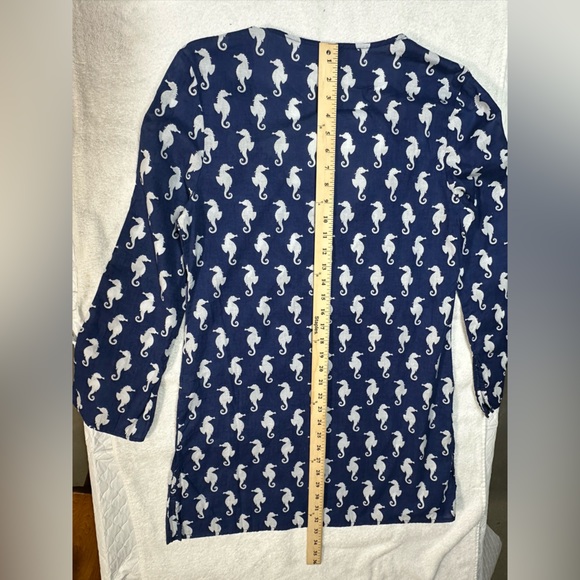 Mud Pie Navy and White Seahorse Swim Coverup - Picture 12 of 13